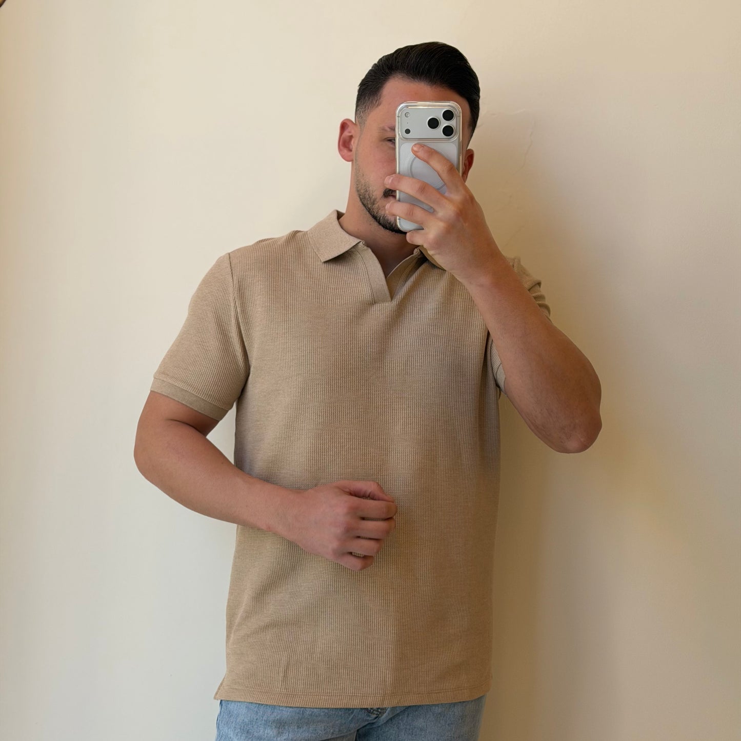 No Buttons Basic Polo