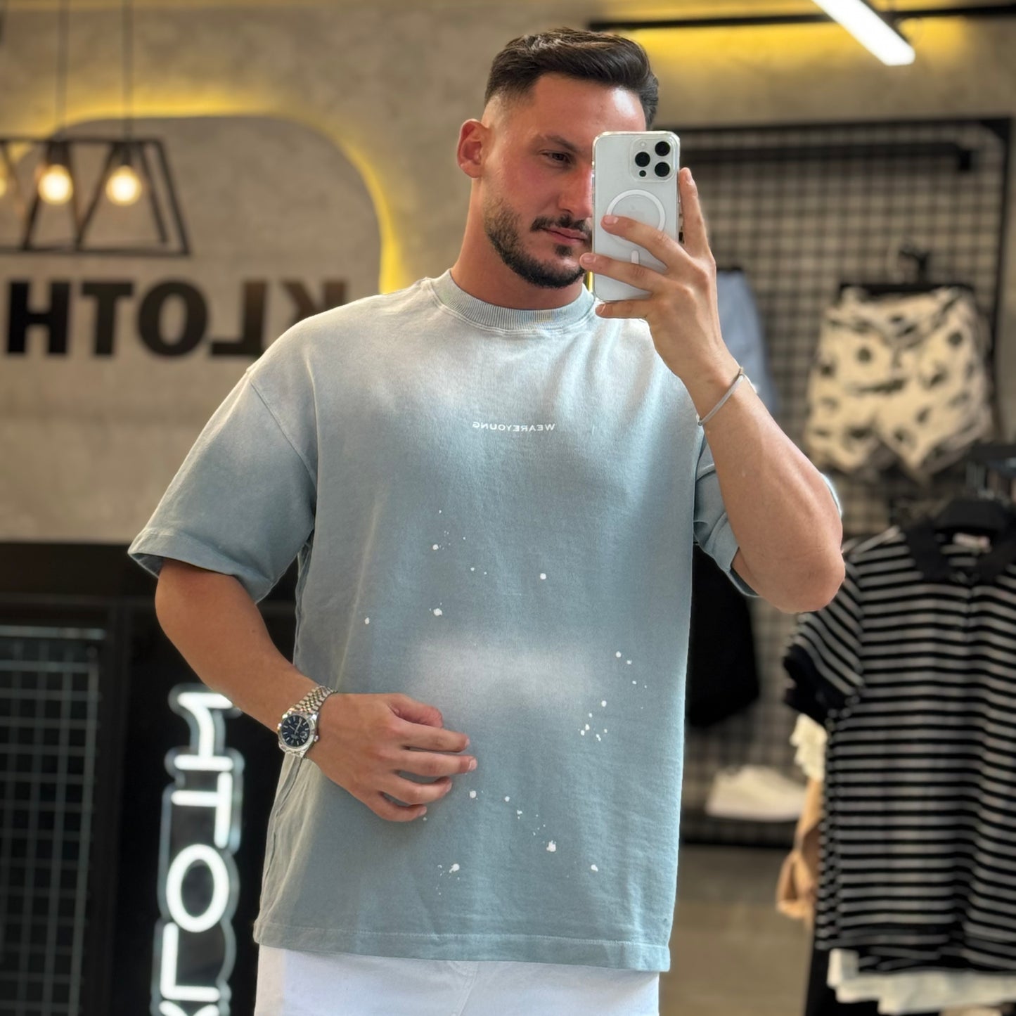 Washed Printed T-Shirt - Kloth LB