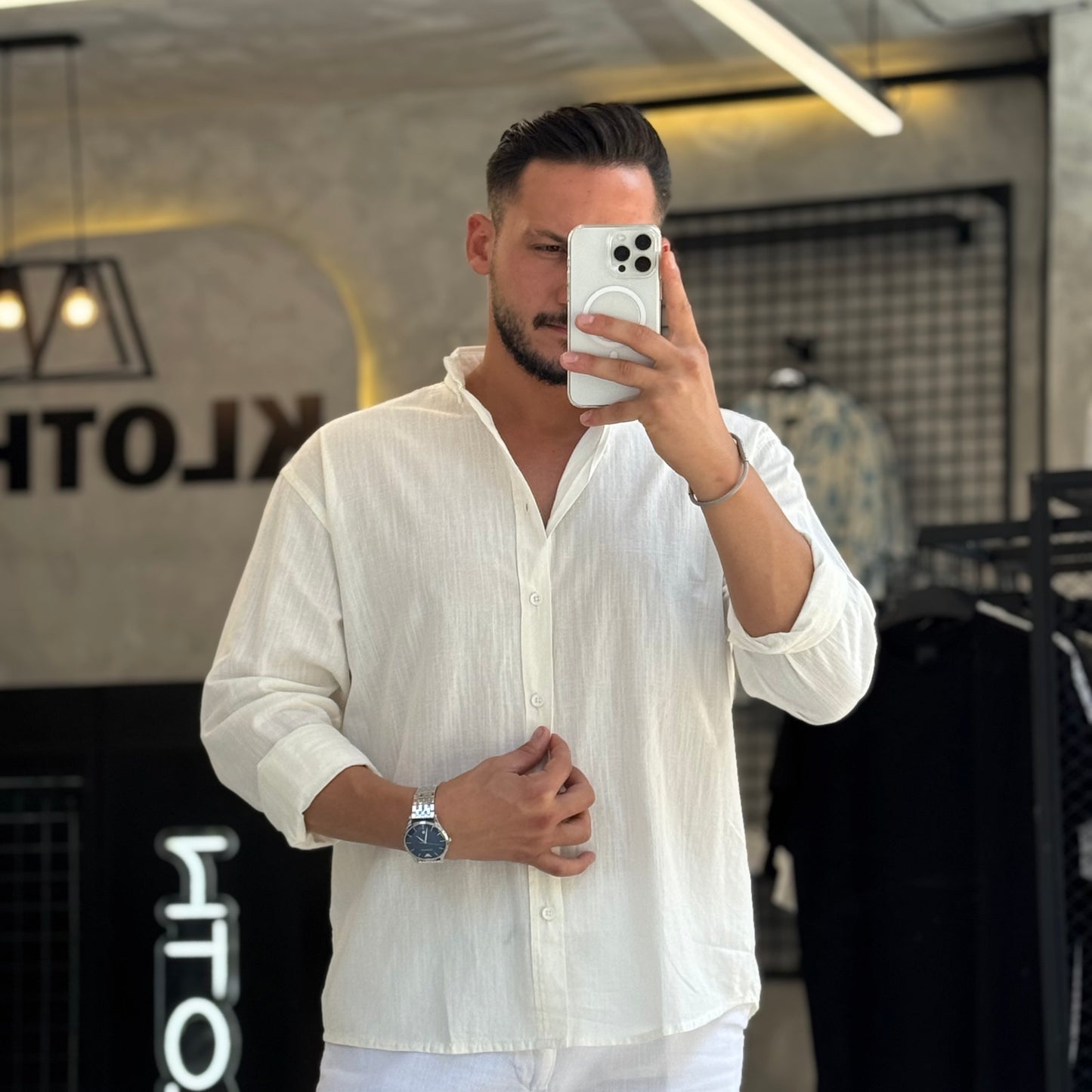 Oversize Linen Shirt - Kloth LB