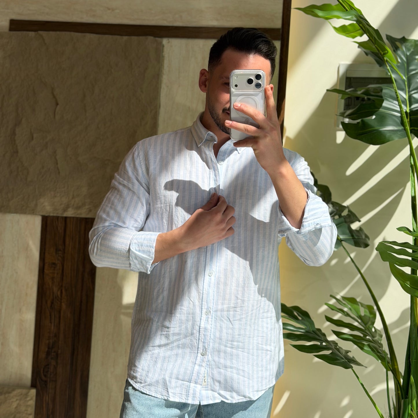 Linen Striped Shirt