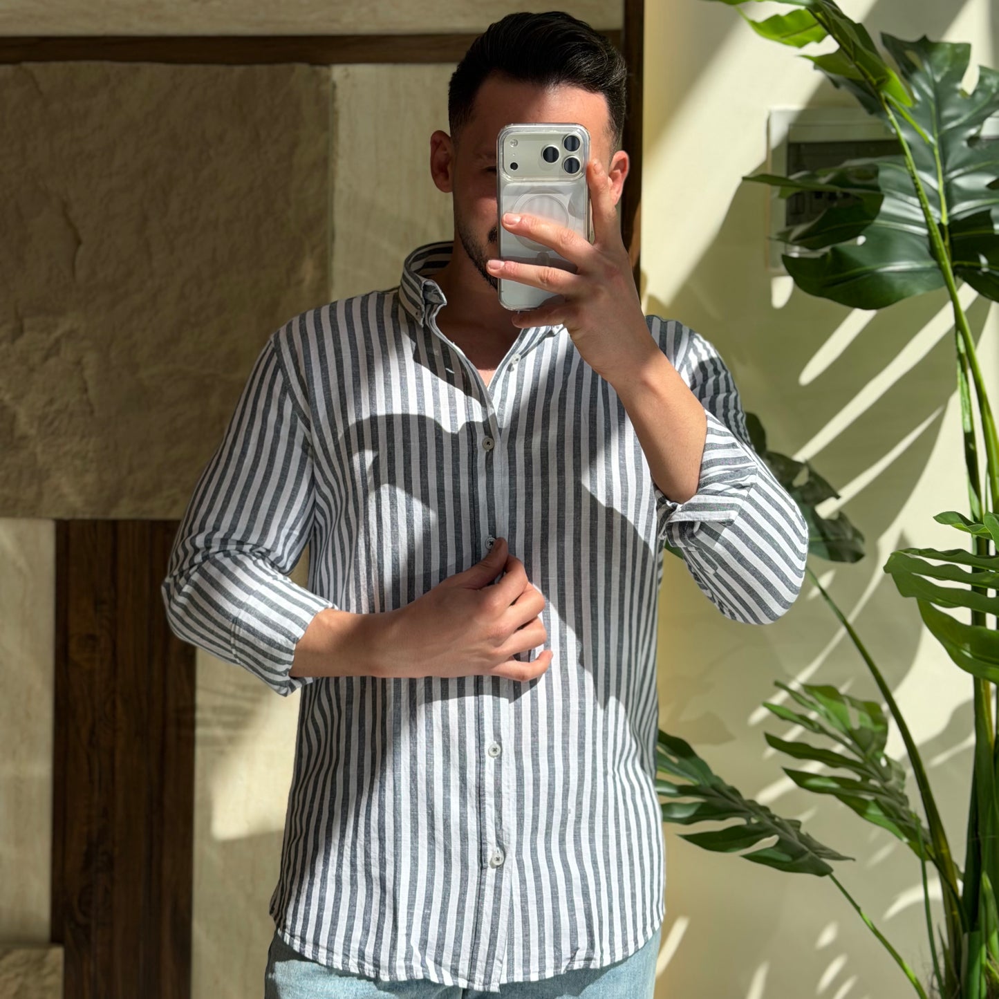 Linen Striped Shirt