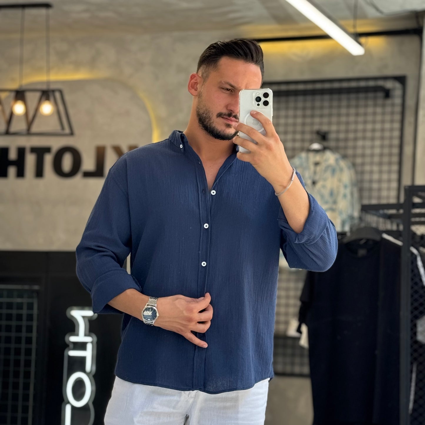 Oversize Linen Shirt - Kloth LB