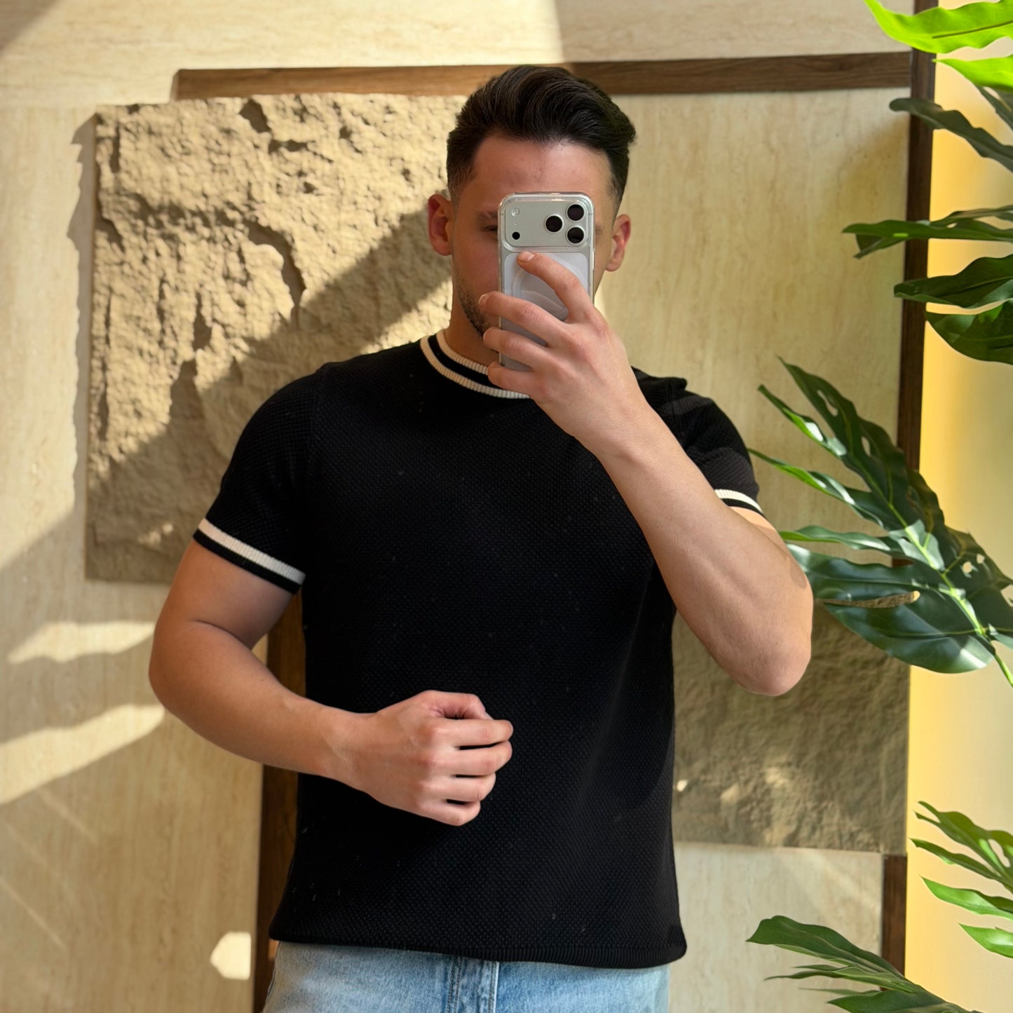 Striped Round Neck