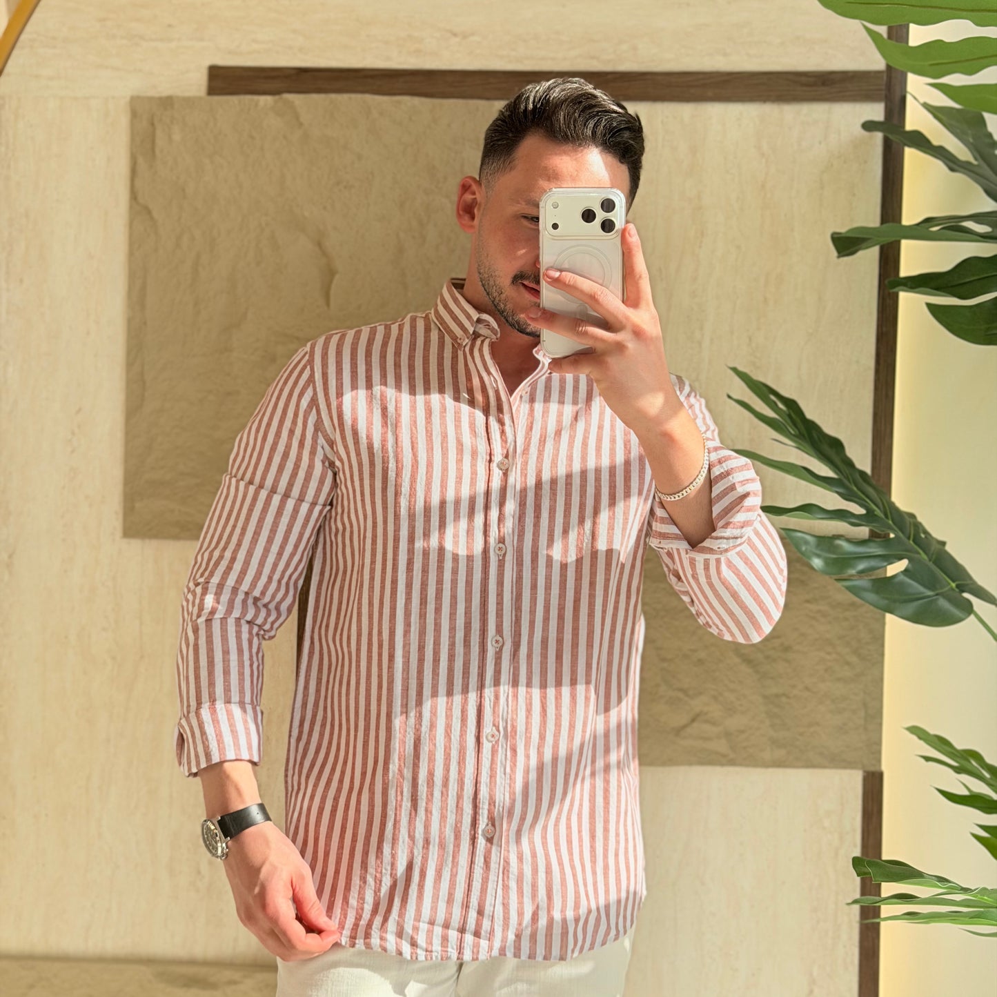 Linen Striped Shirt