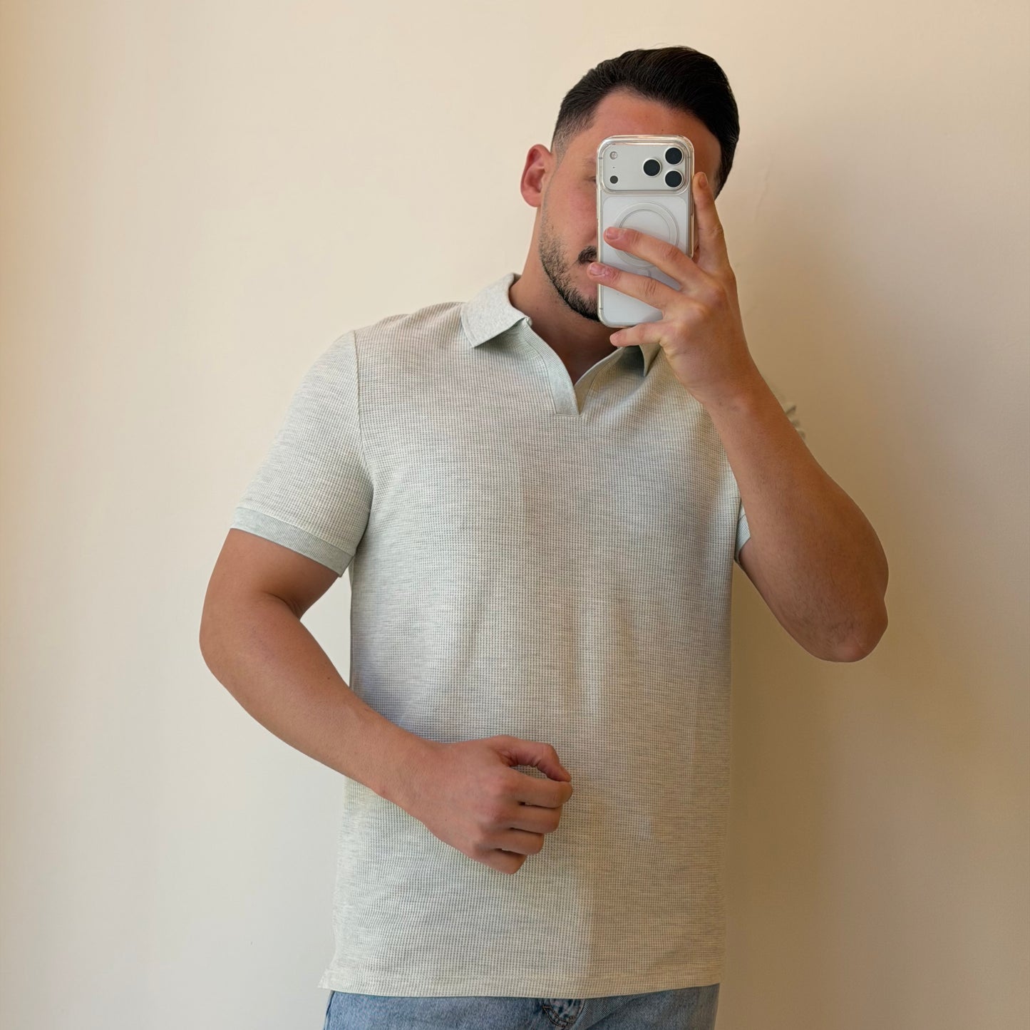No Buttons Basic Polo