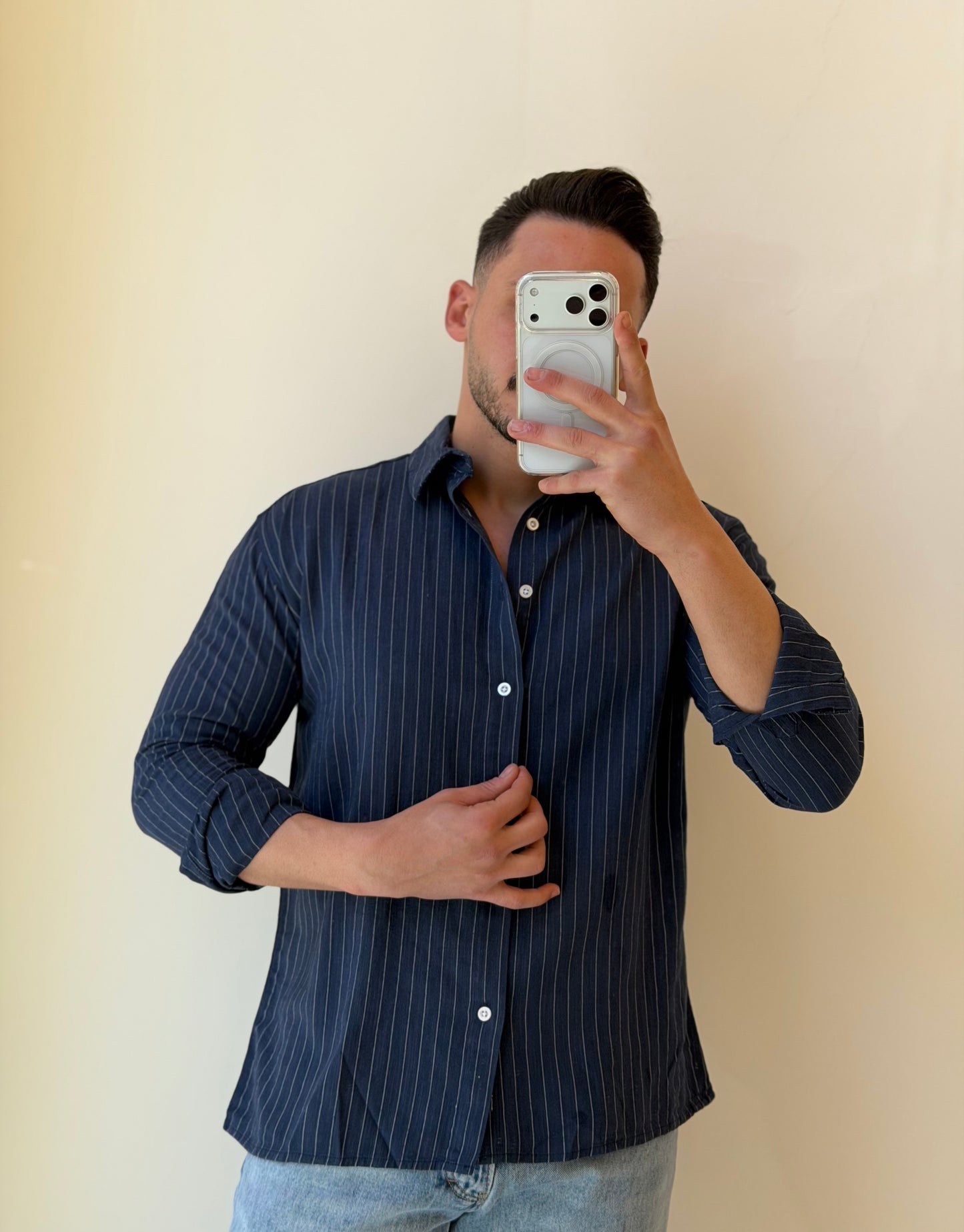 Breathable Striped Shirt