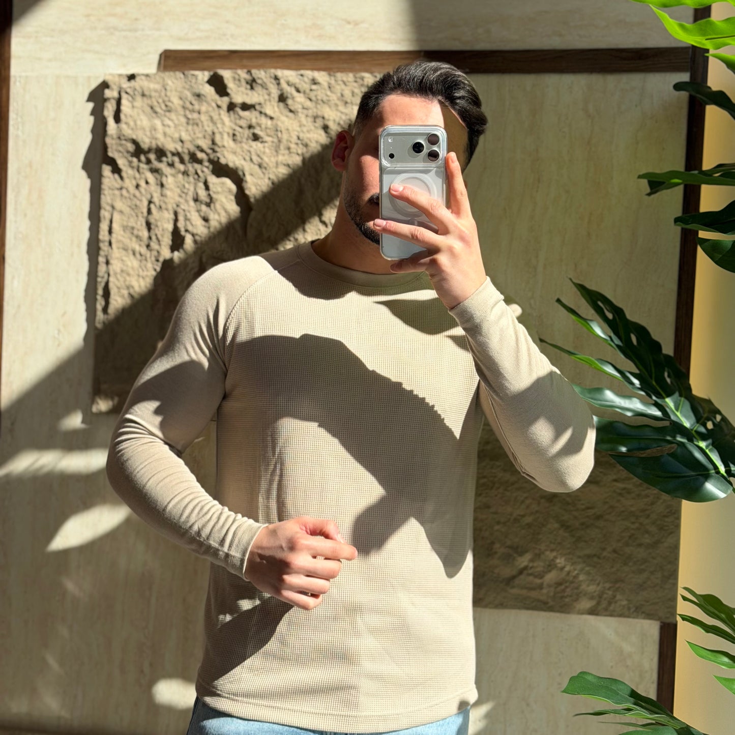 Breathable Slim Basic Sweater