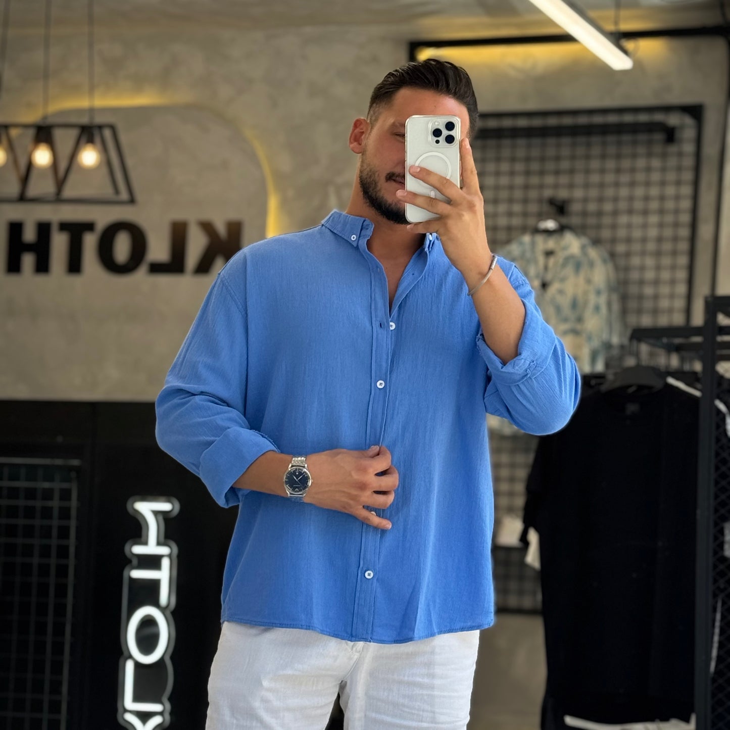 Oversize Linen Shirt - Kloth LB
