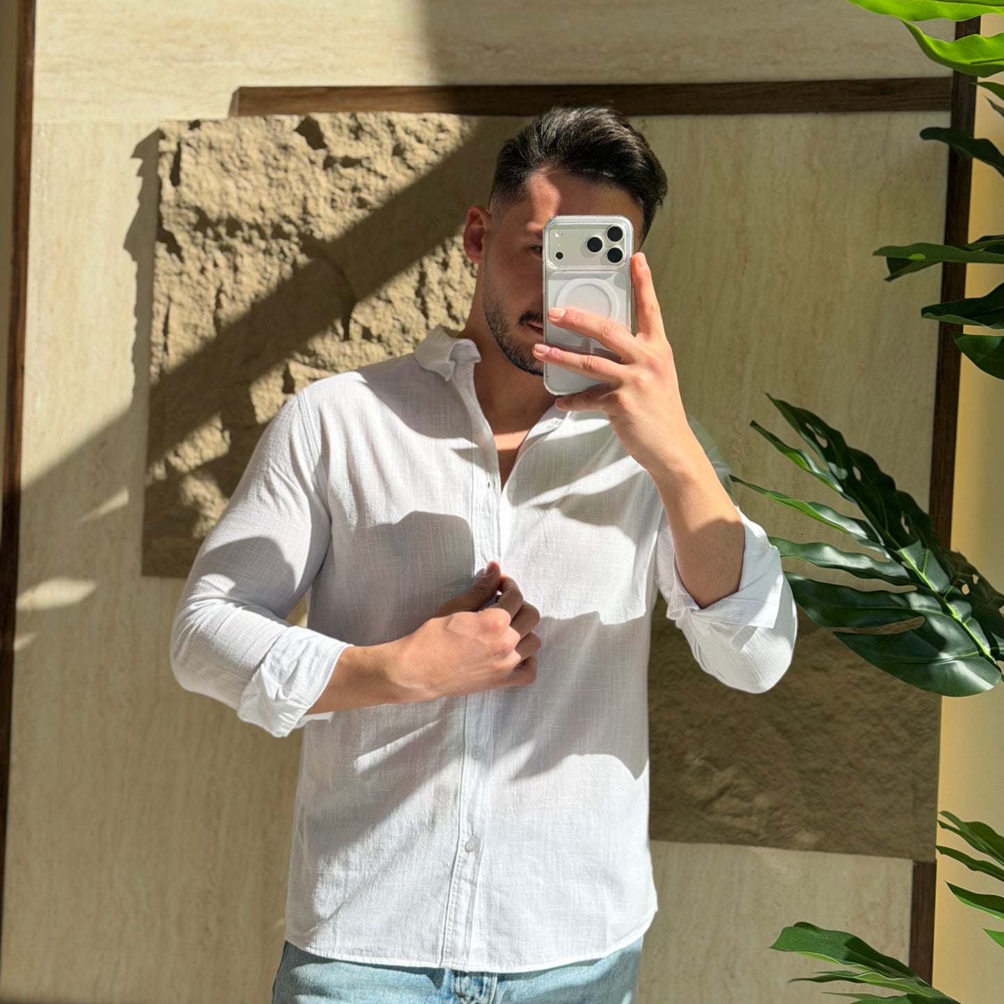 Mini Oversize Cotton Shirt