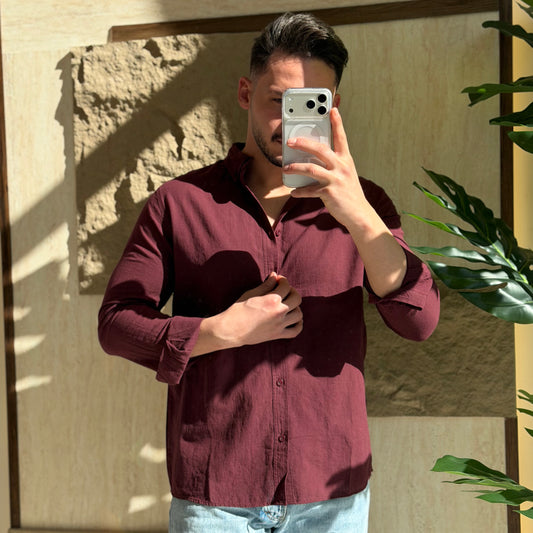 Mini Oversize Cotton Shirt