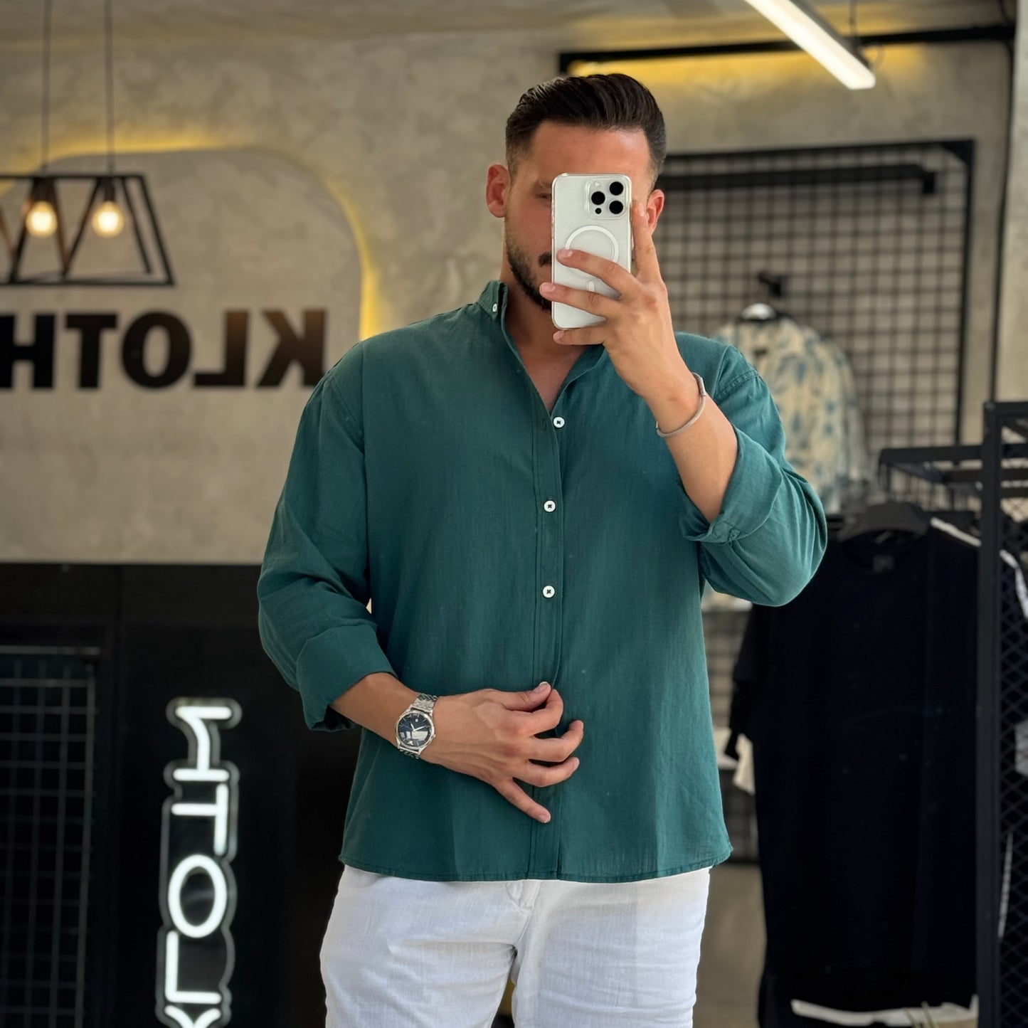 Oversize Linen Shirt - Kloth LB