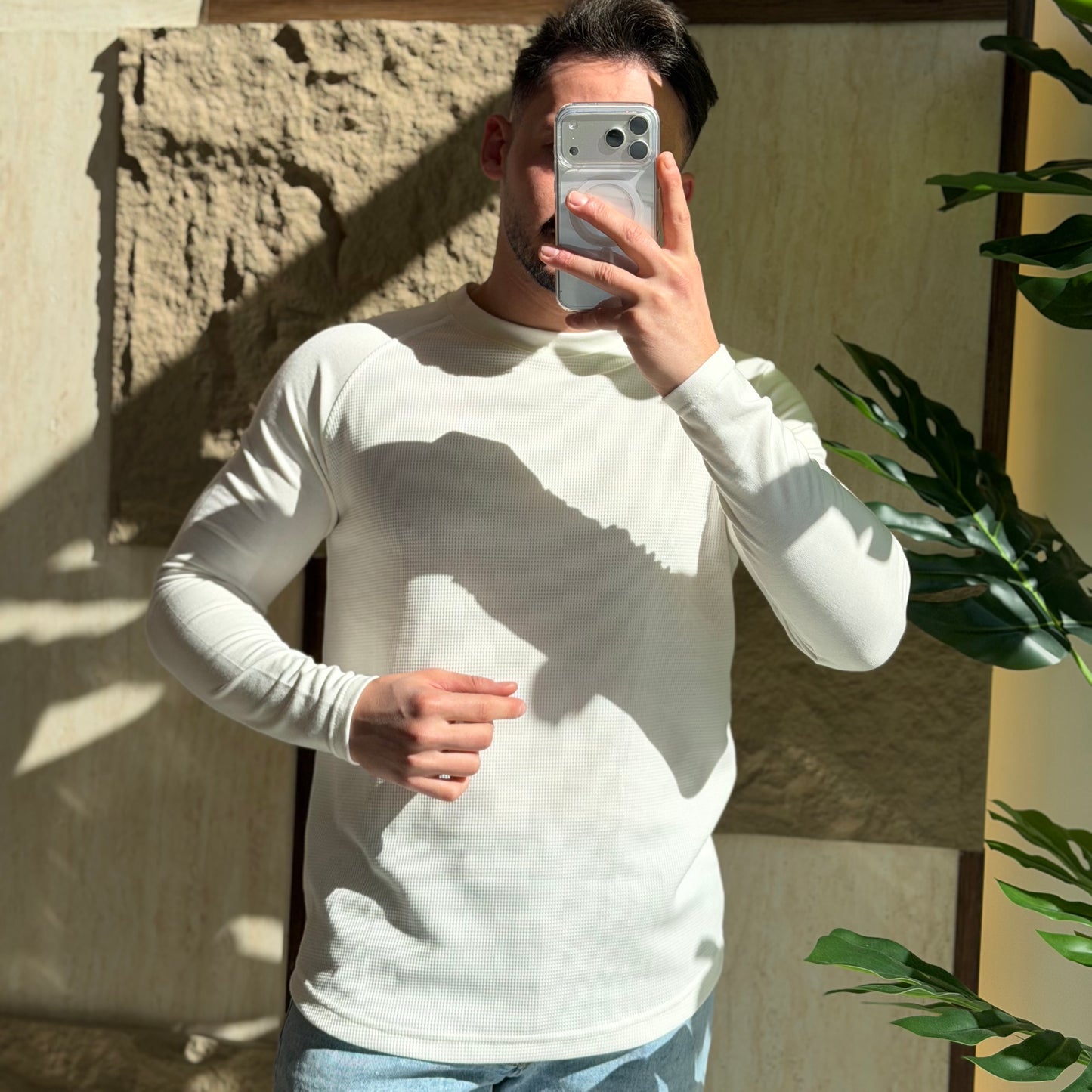 Breathable Slim Basic Sweater