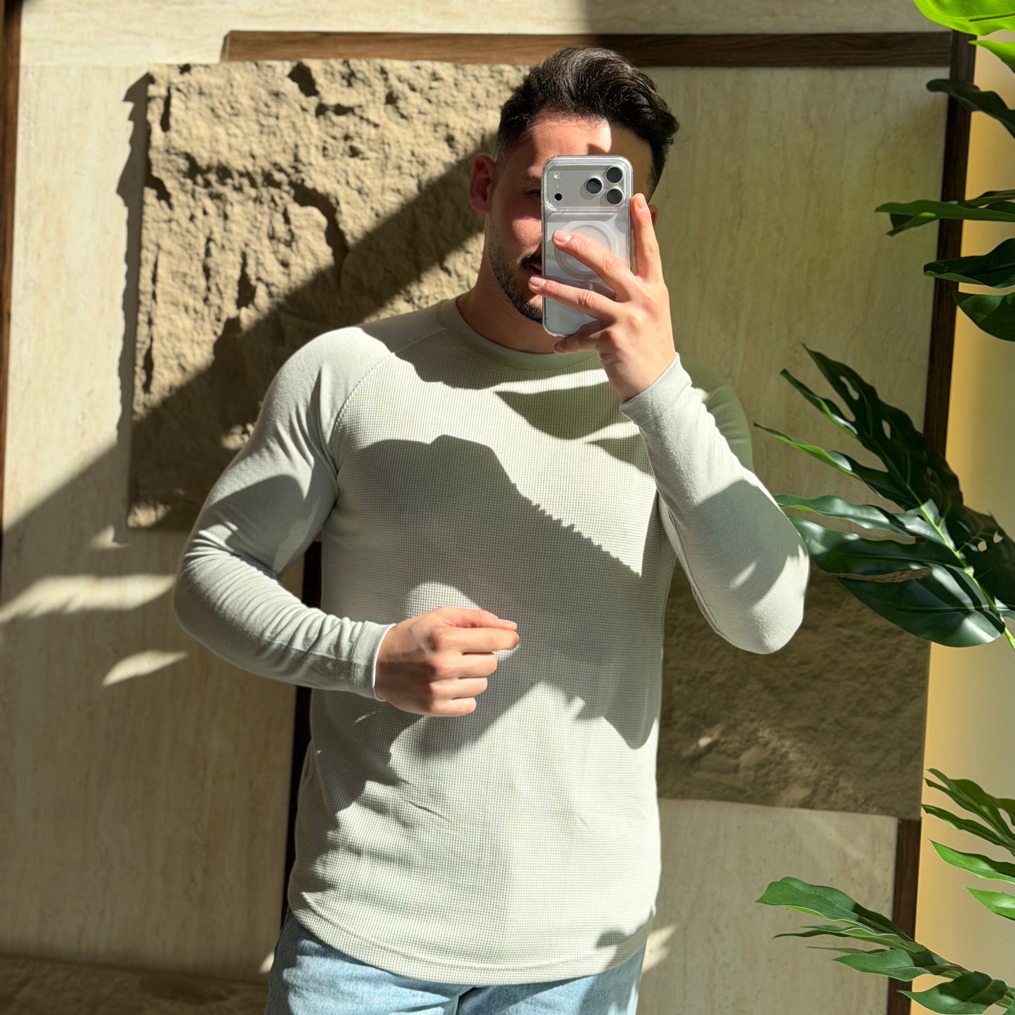 Breathable Slim Basic Sweater
