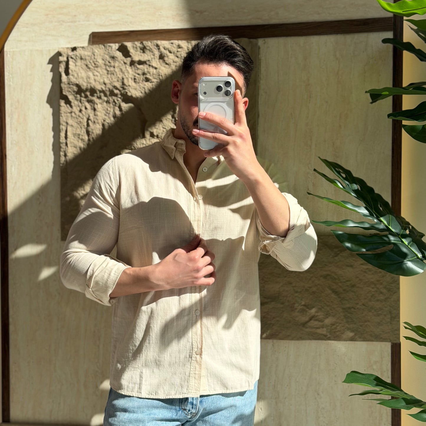 Mini Oversize Cotton Shirt