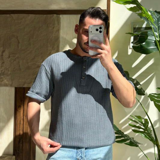 Round Neck Linen T-Shirt
