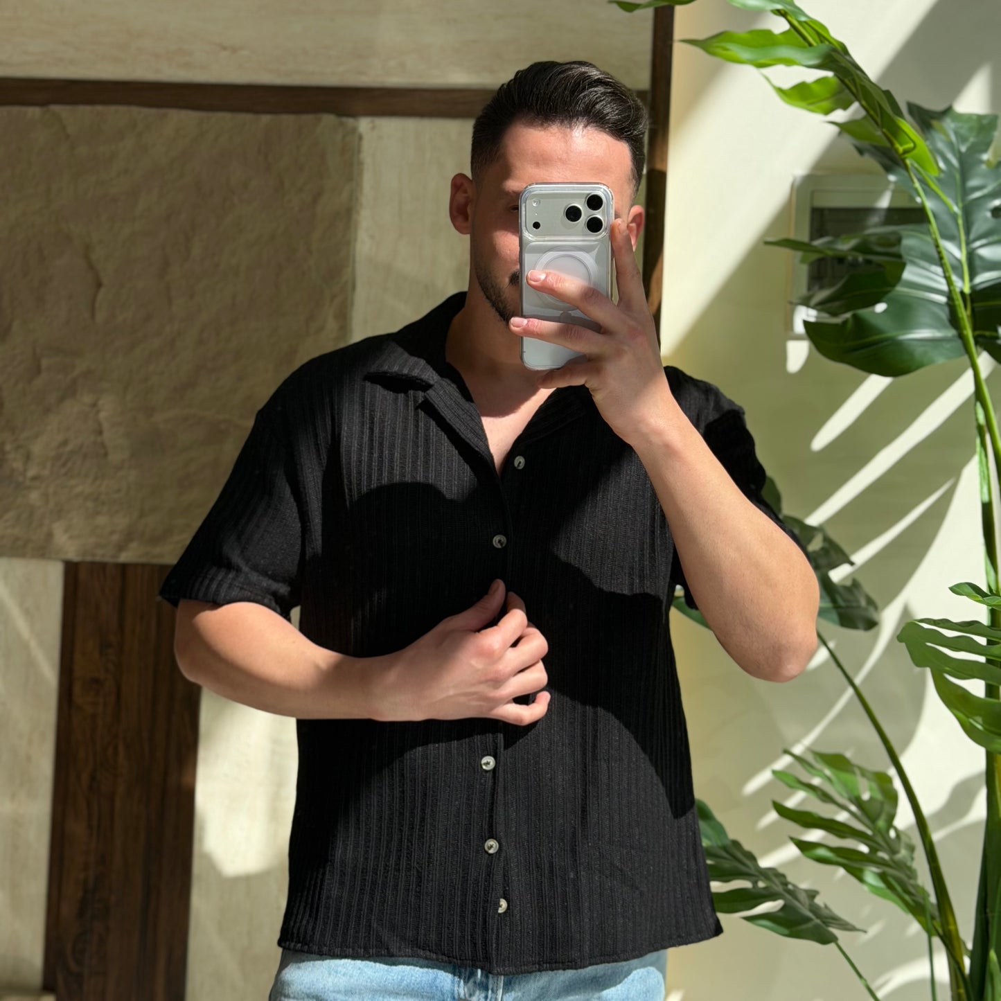 HalfSleeve Linen Shirt