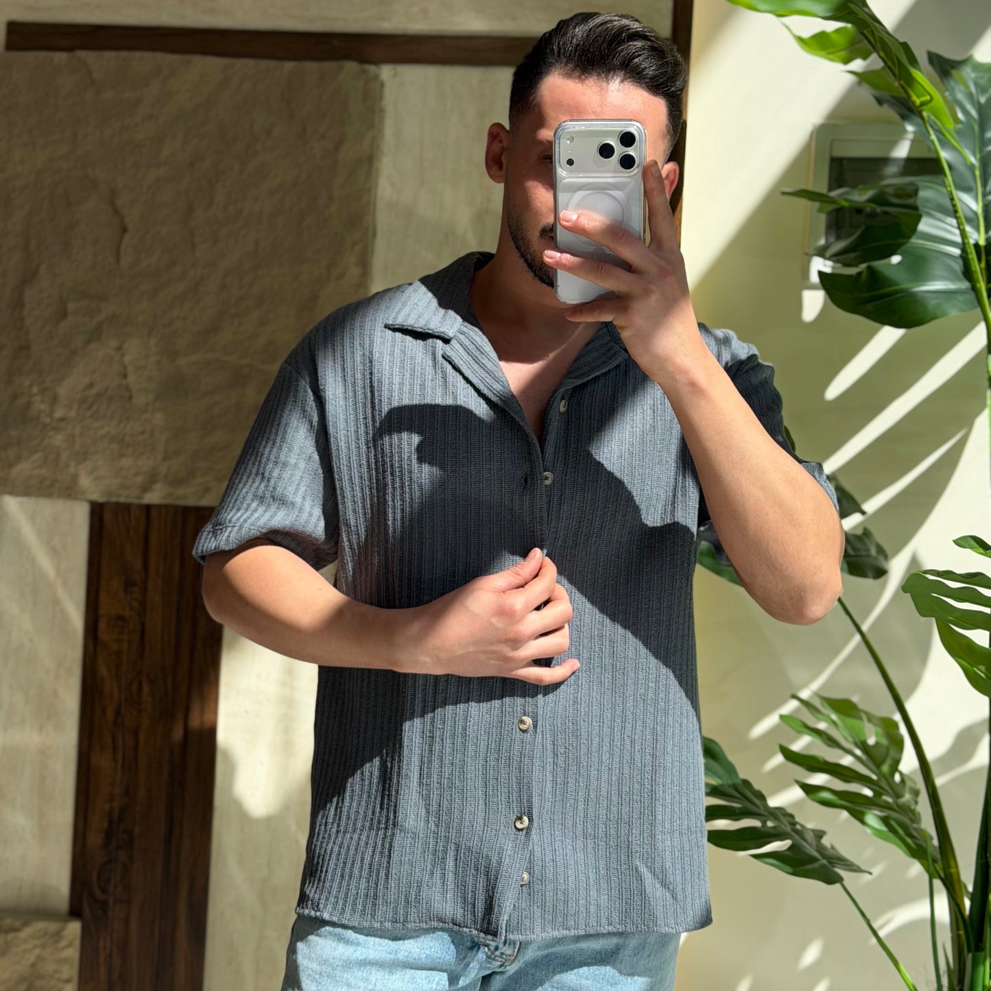 HalfSleeve Linen Shirt