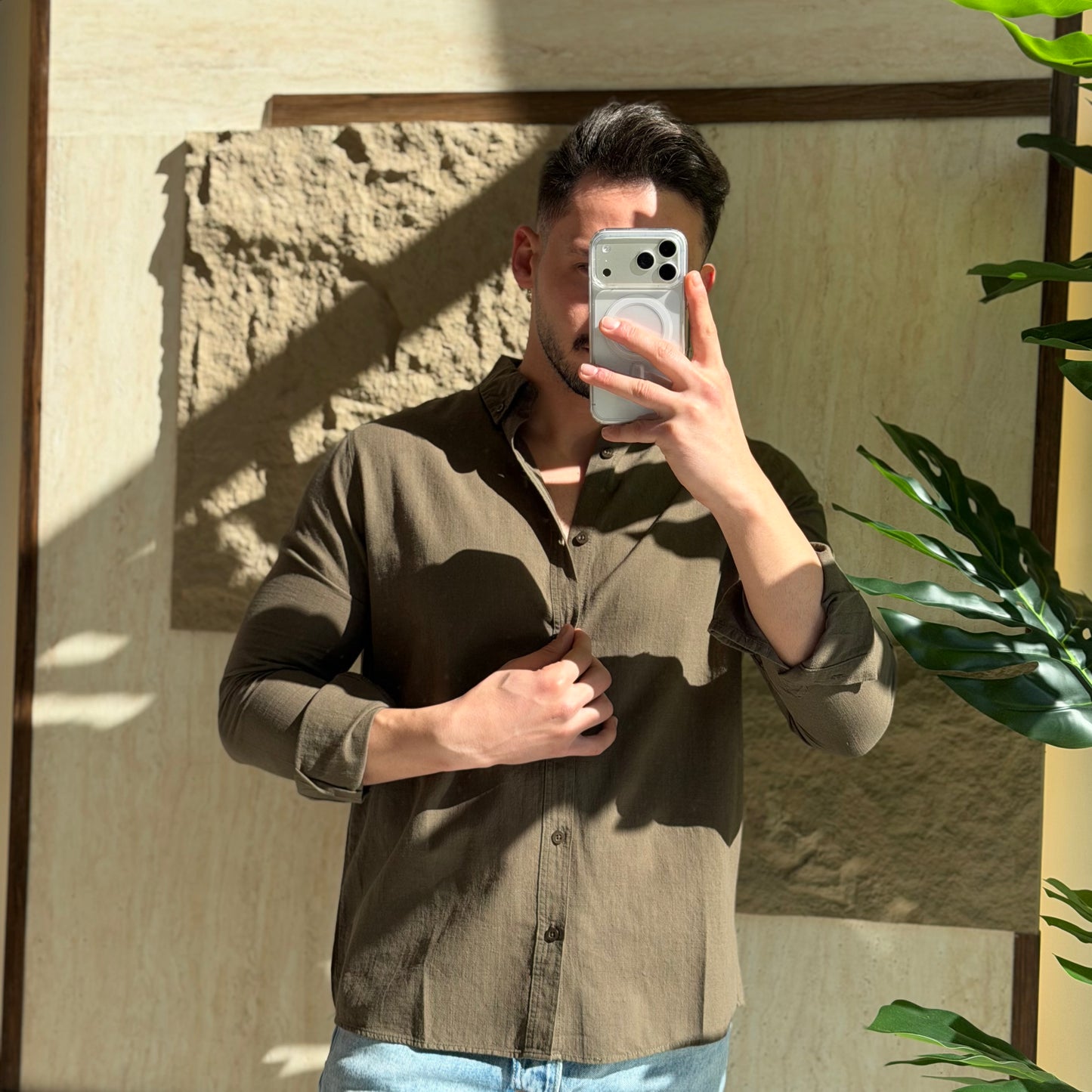 Mini Oversize Cotton Shirt