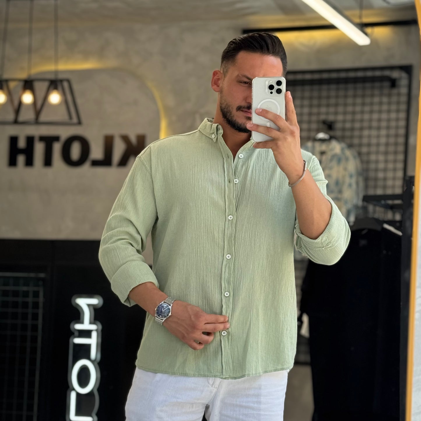 Oversize Linen Shirt - Kloth LB