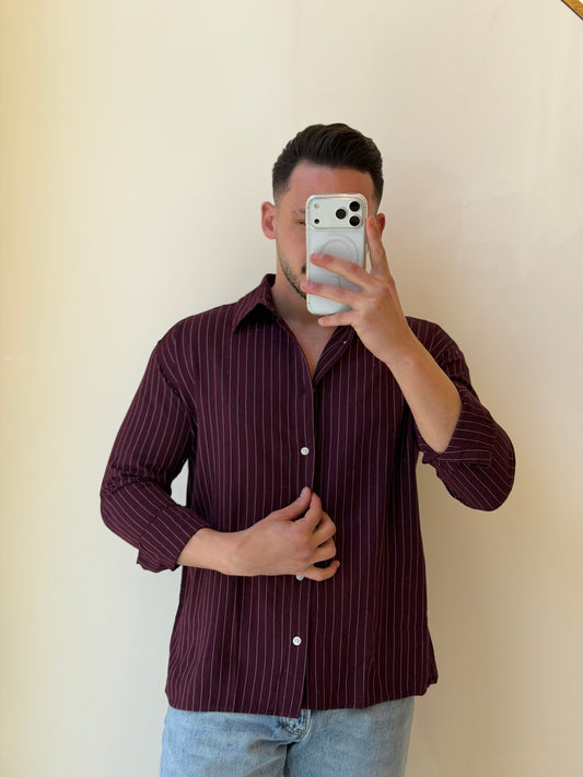 Breathable Striped Shirt