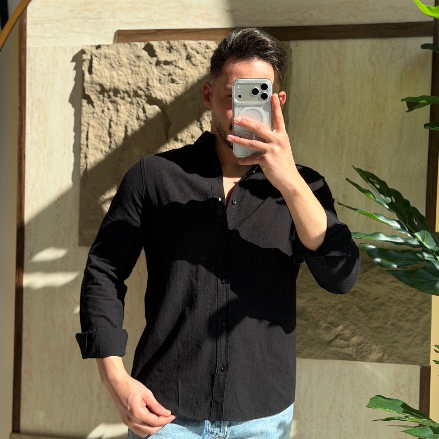 Mini Oversize Cotton Shirt