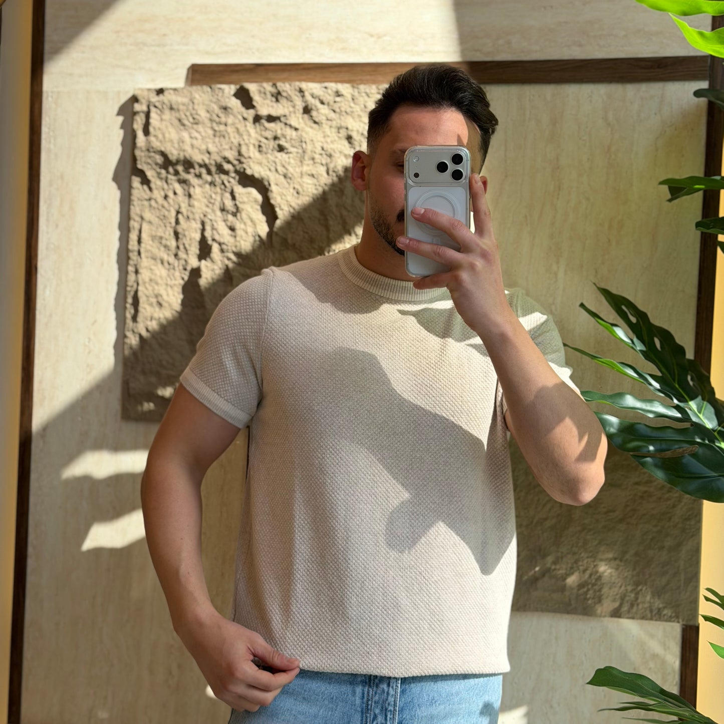 Striped Round Neck